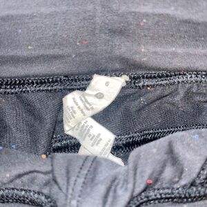 Lululemon speckled black shorts